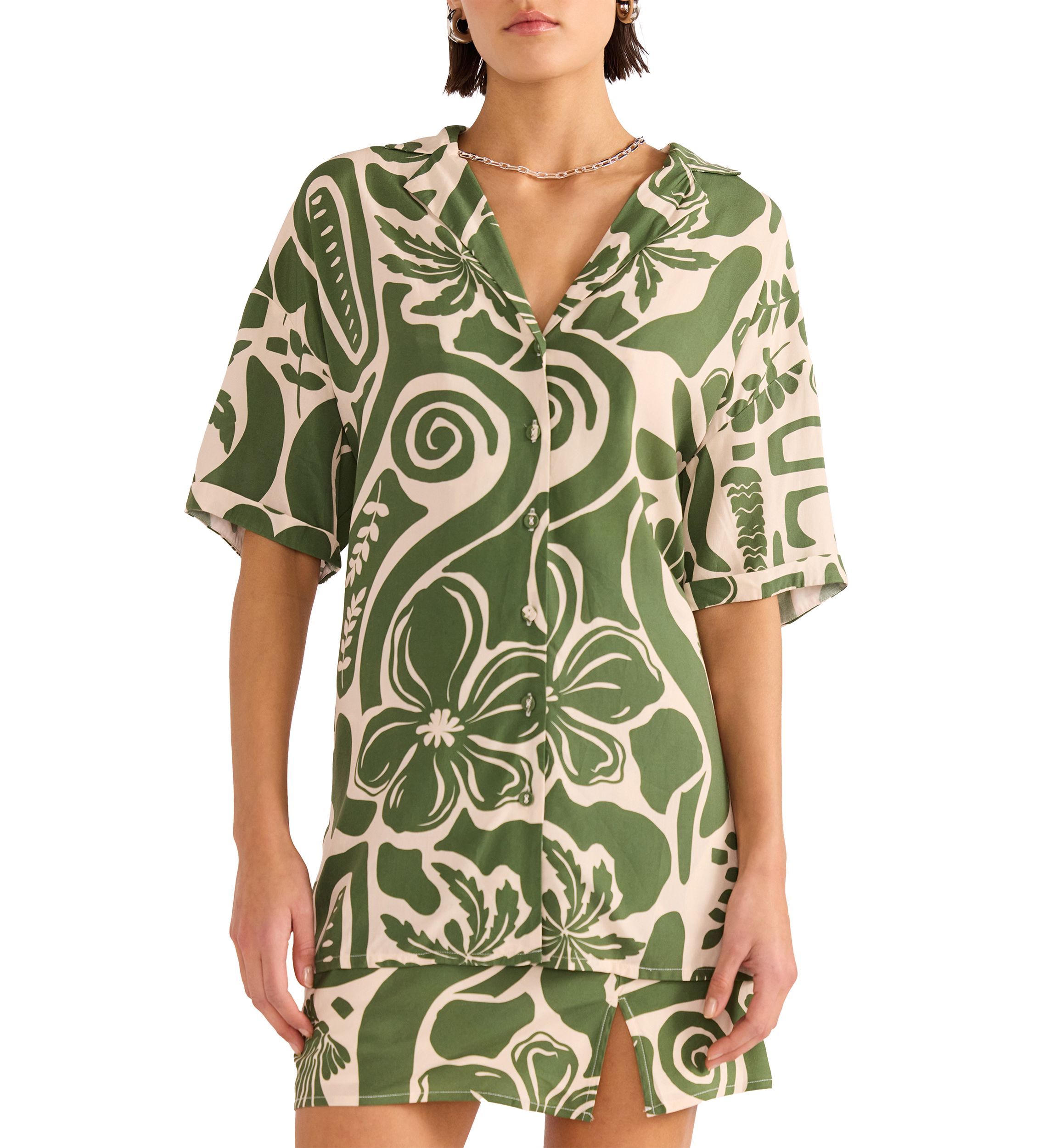 Amos Resort Swim Coverup Shirt