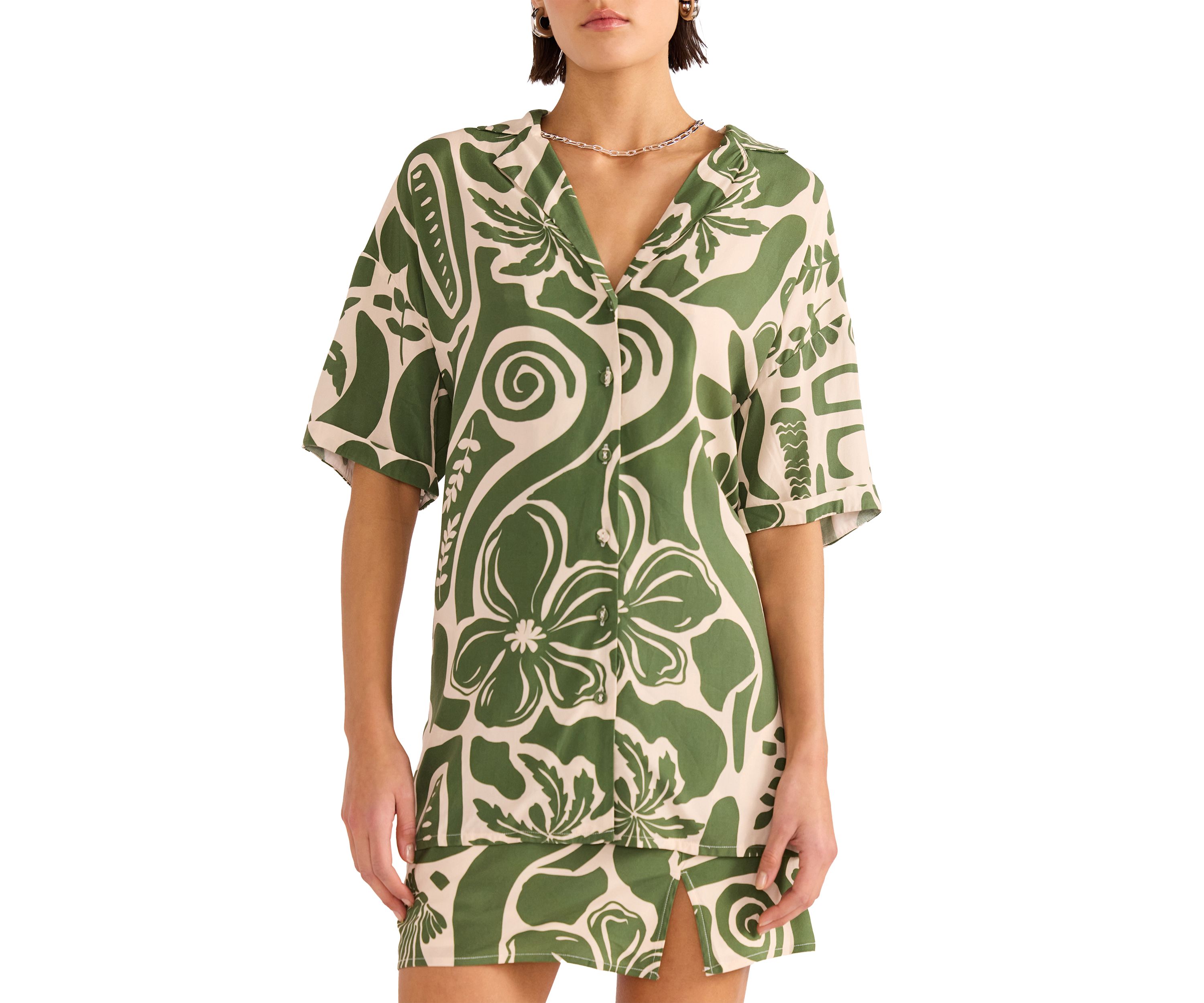 Amos Resort Swim Coverup Shirt