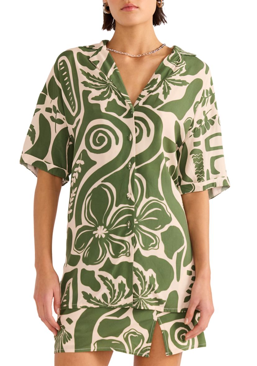 Amos Resort Swim Coverup Shirt