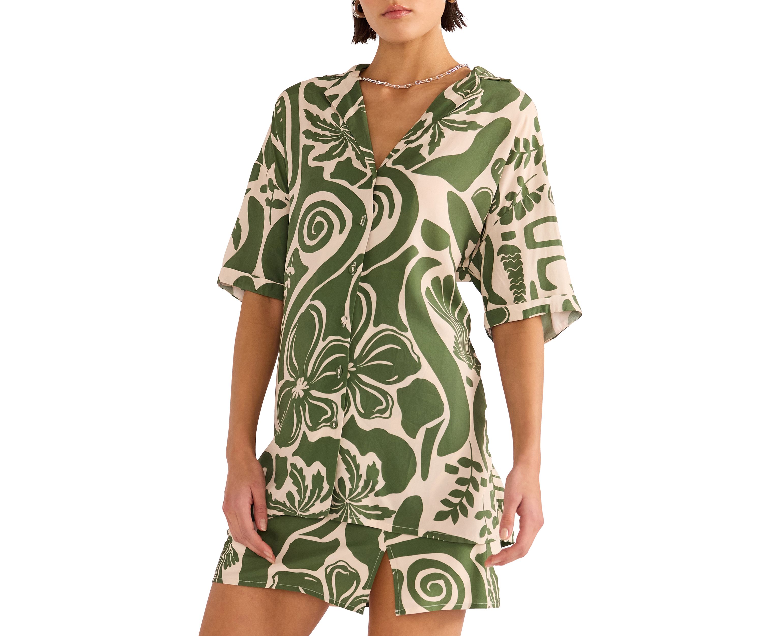 Amos Resort Swim Coverup Shirt
