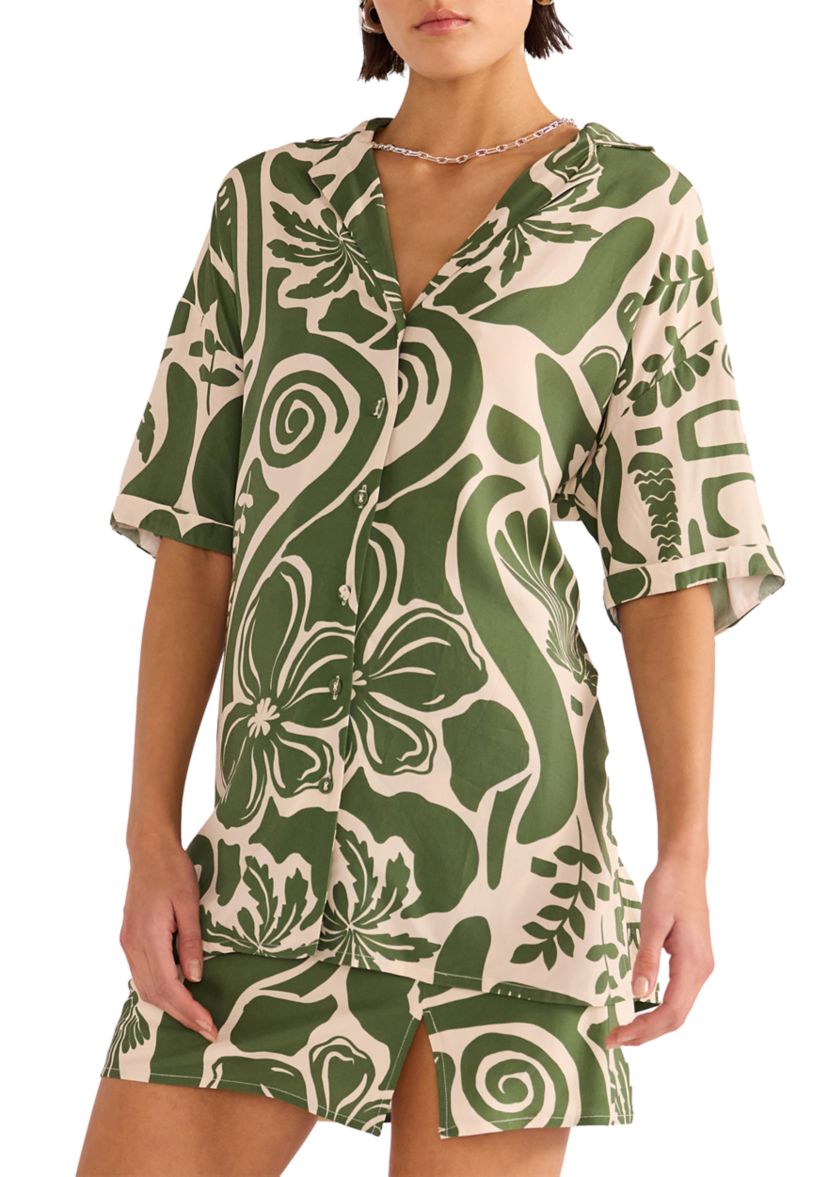 Amos Resort Swim Coverup Shirt