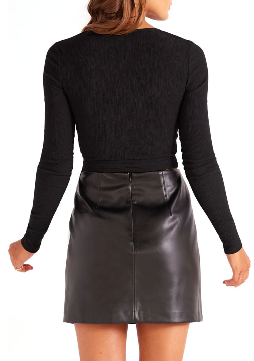 Womens Utility Ring Detail Top