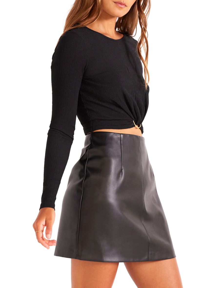 Womens Utility Ring Detail Top