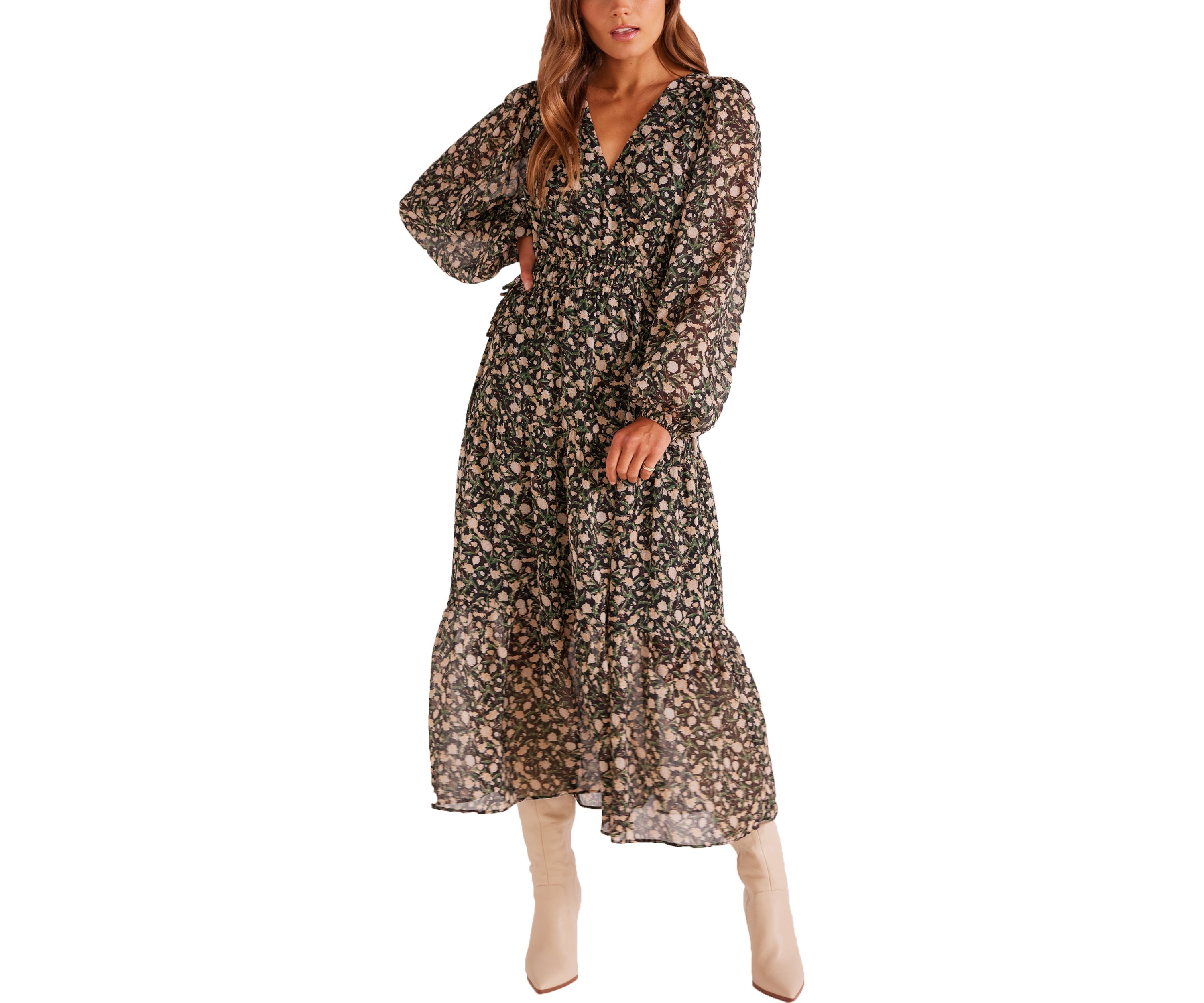 Womens Heather Midi Dress
