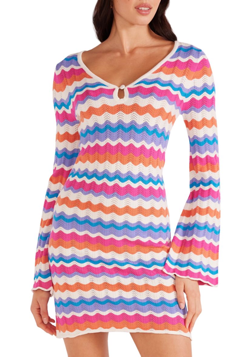 Womens Wilma Pointelle Knit Dress
