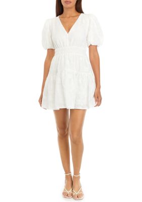 MINKPINK Women's Puff Sleeve Mini Dress, Small