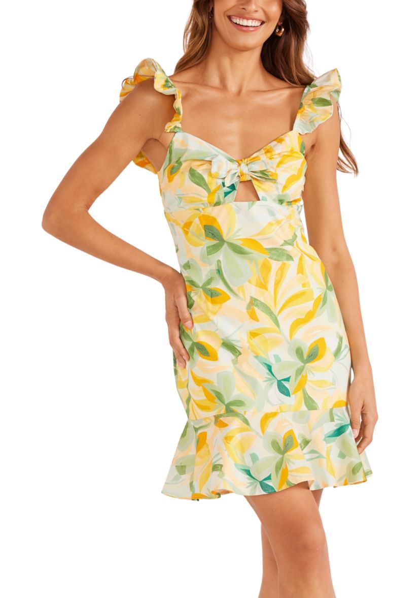 Solstice Tie Front Mini Dress 