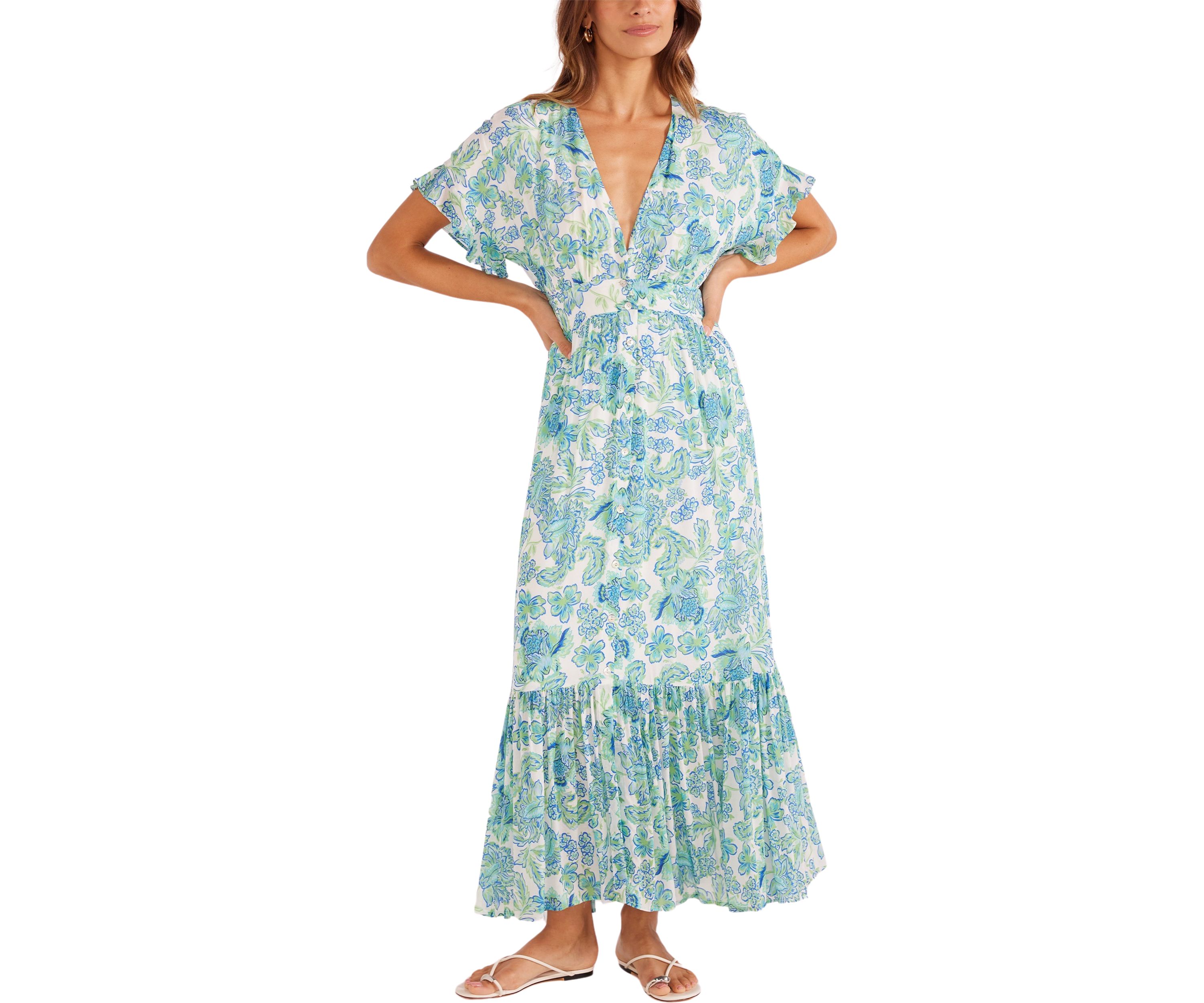 Womens Alessia Flutter Maxi Dress