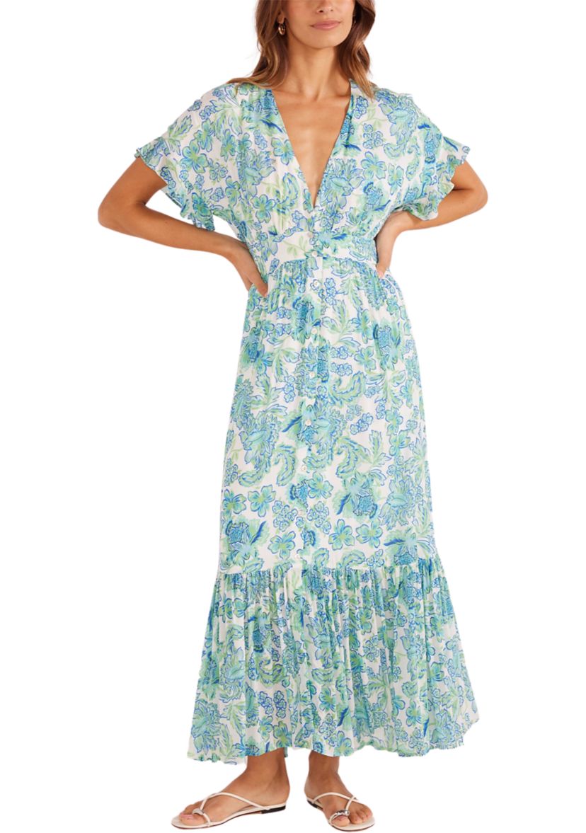 Womens Alessia Flutter Maxi Dress