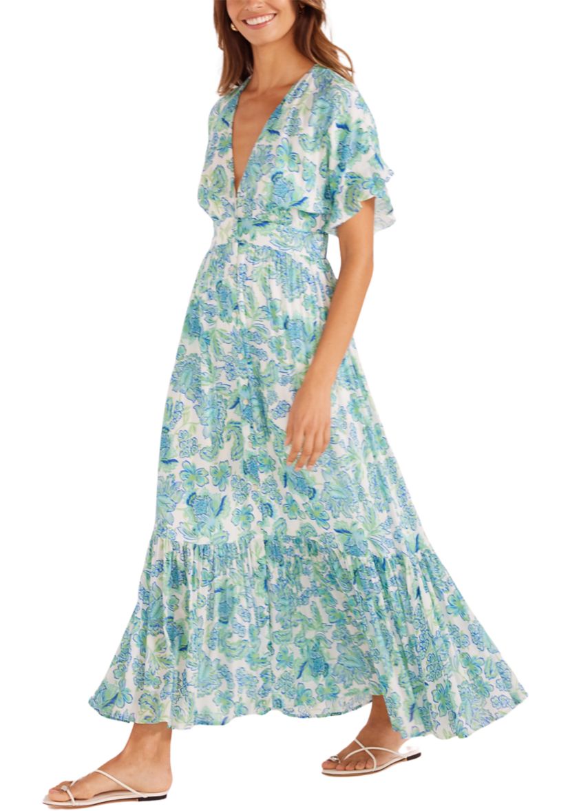 Womens Alessia Flutter Maxi Dress