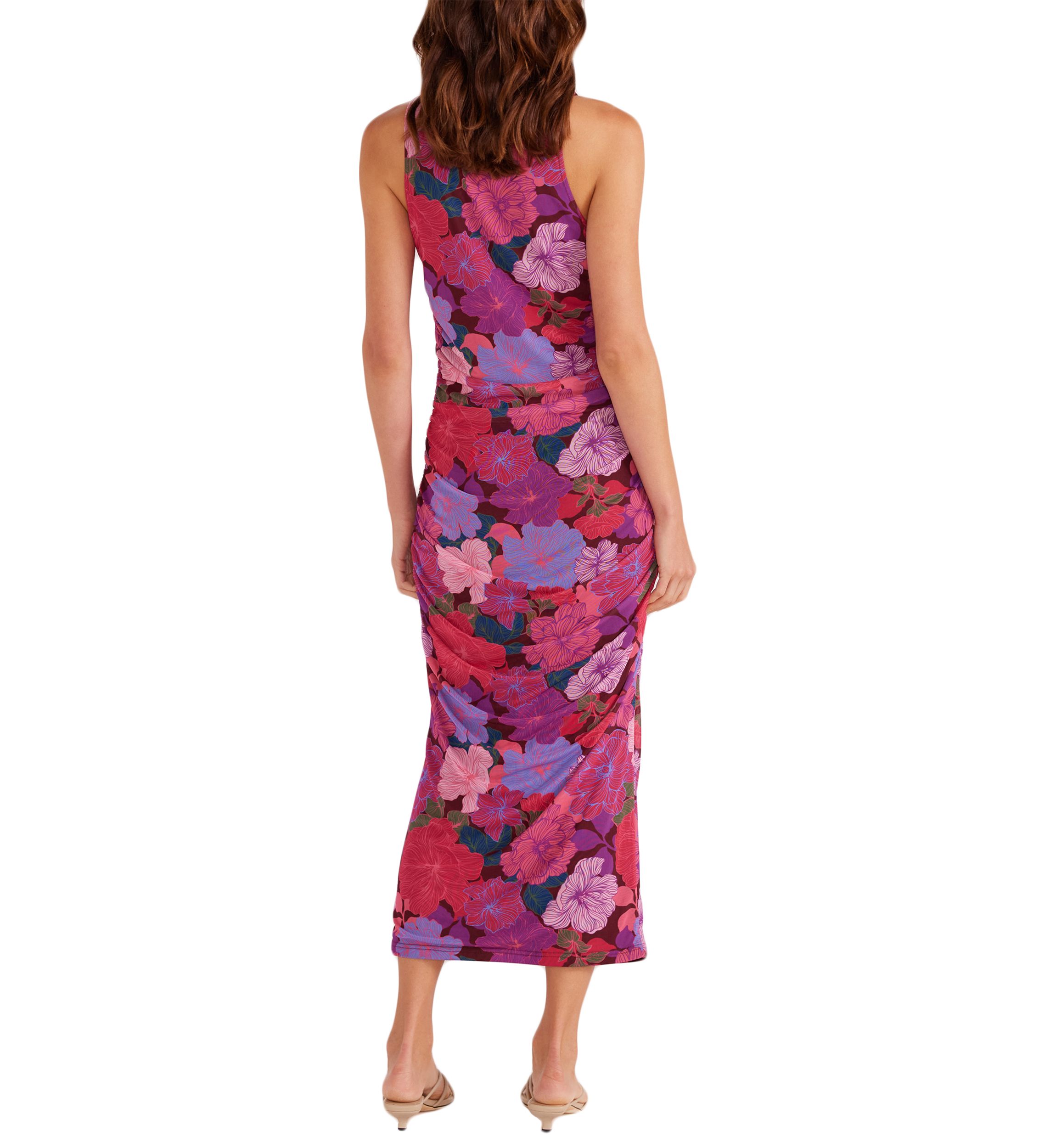 Womens Lexie Mesh Midi Dress