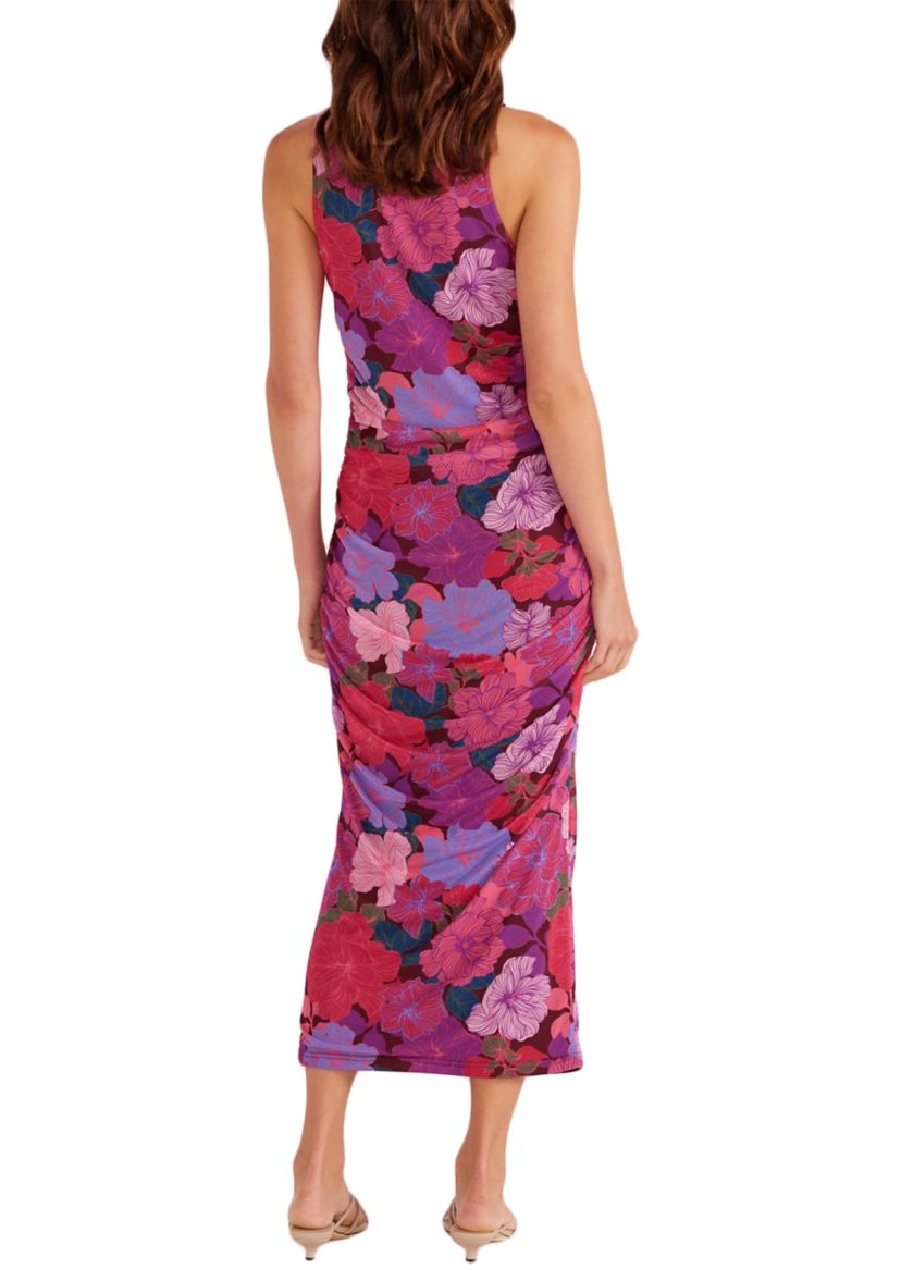 Womens Lexie Mesh Midi Dress