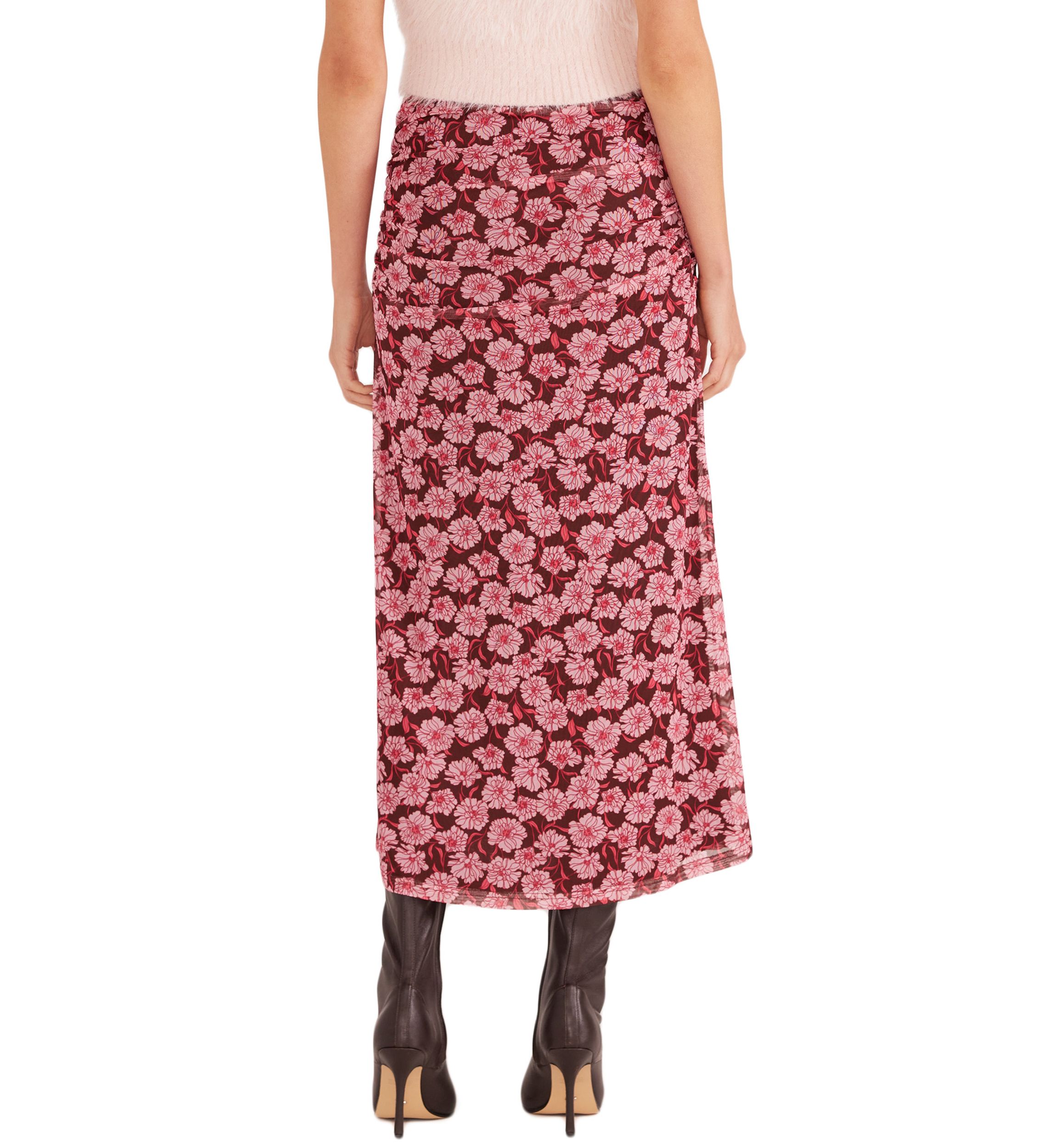 Womens Dakota Mesh Midi Skirt 