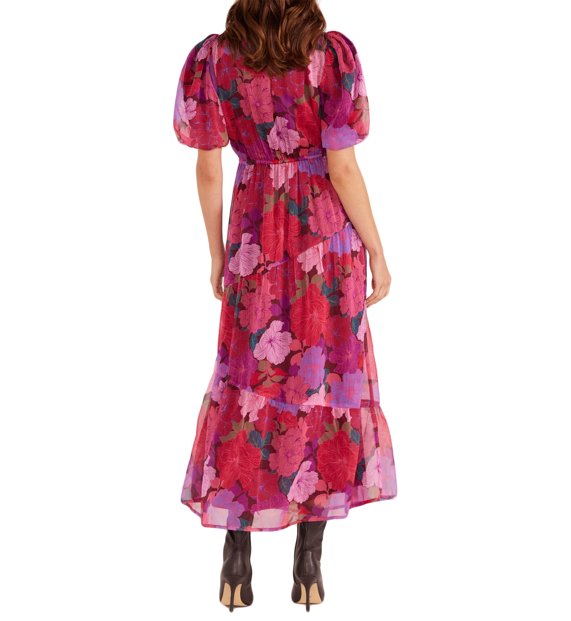 Womens Lexie Tiered Midi Dress
