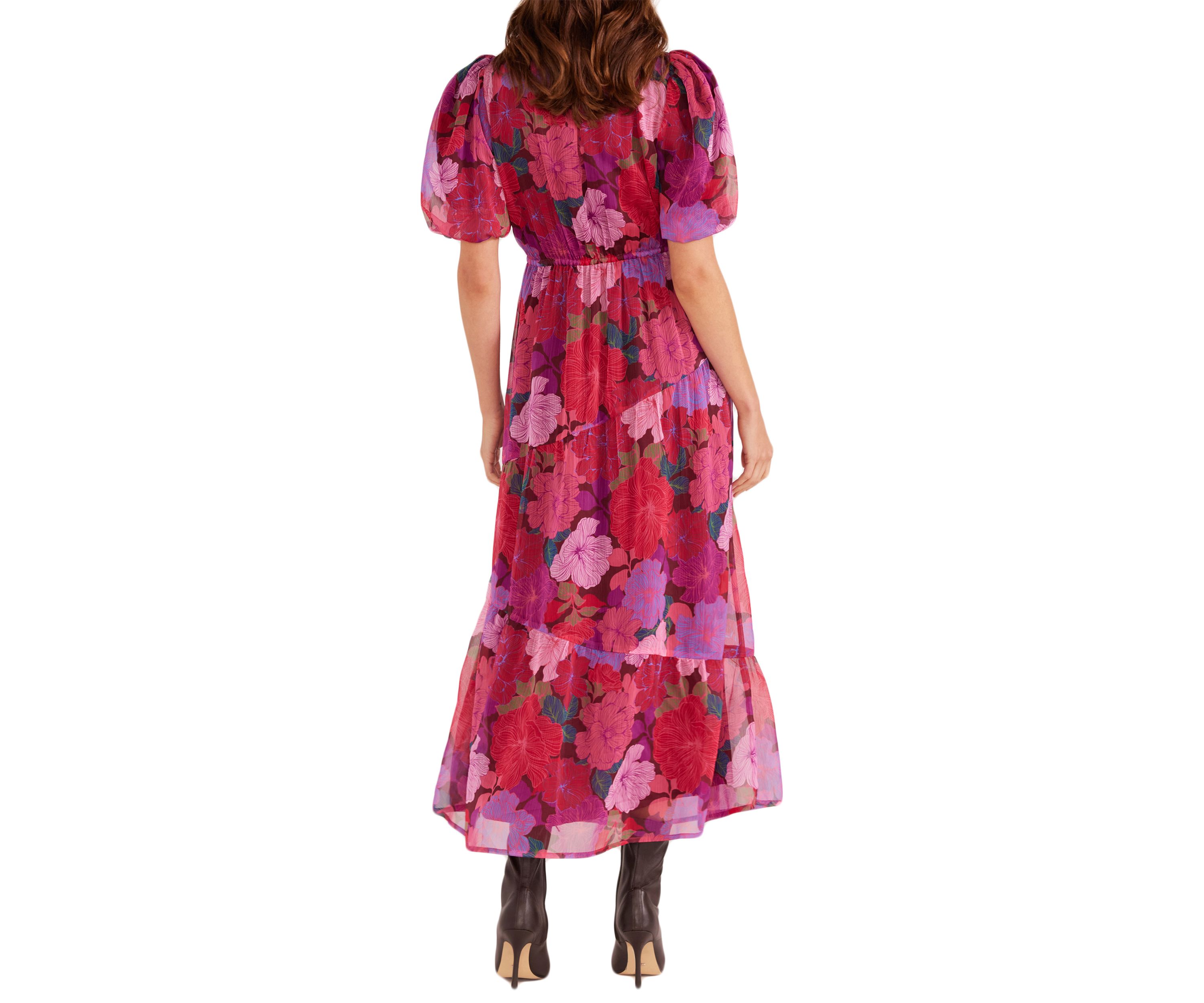 Womens Lexie Tiered Midi Dress