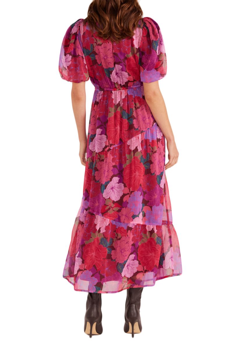 Womens Lexie Tiered Midi Dress