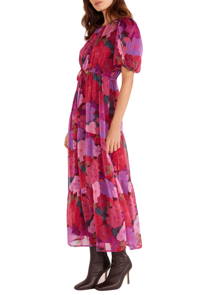 Womens Lexie Tiered Midi Dress