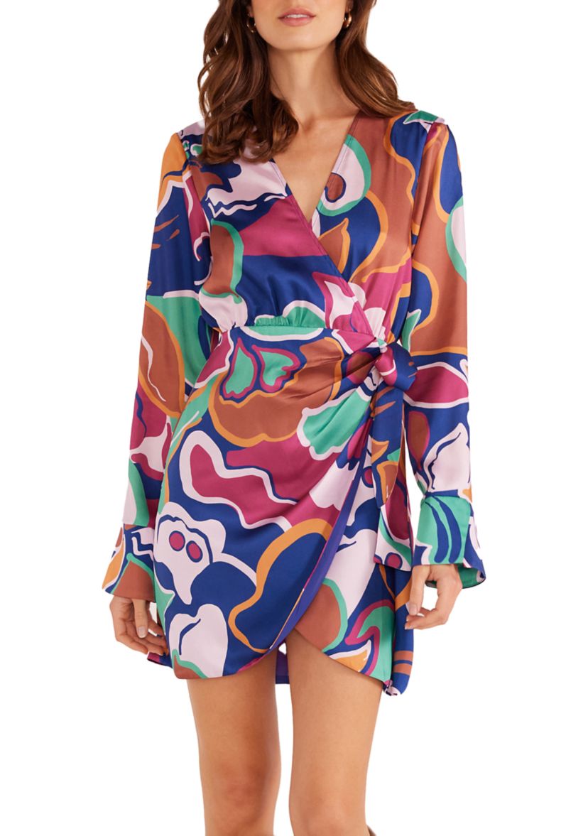 Womens Lottie Wrap Mini Dress