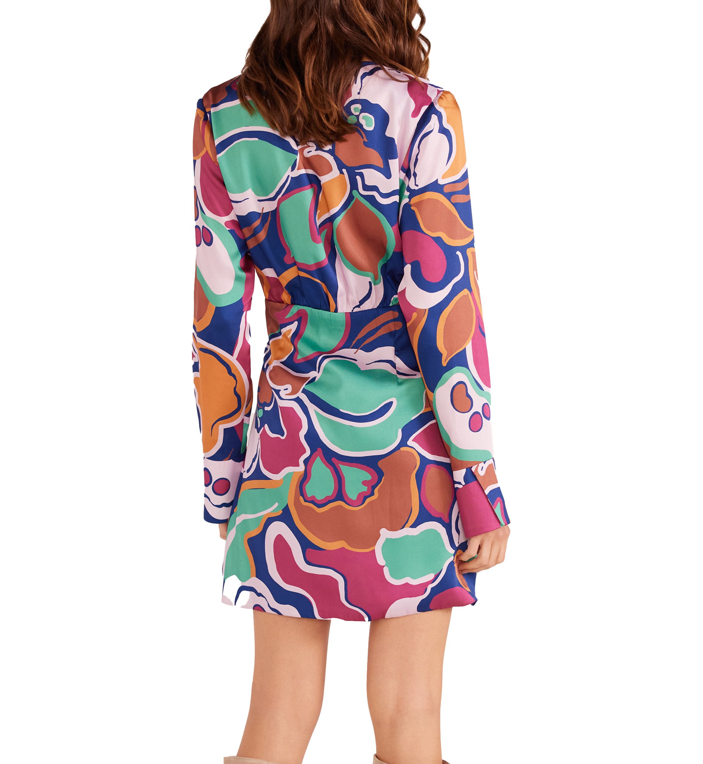 Womens Lottie Wrap Mini Dress