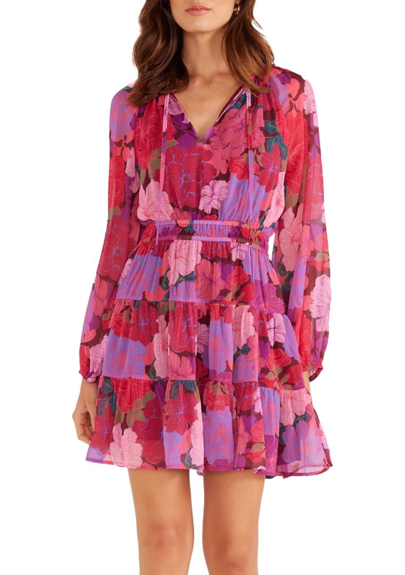 Womens Lexie Long Sleeve Mini Dress