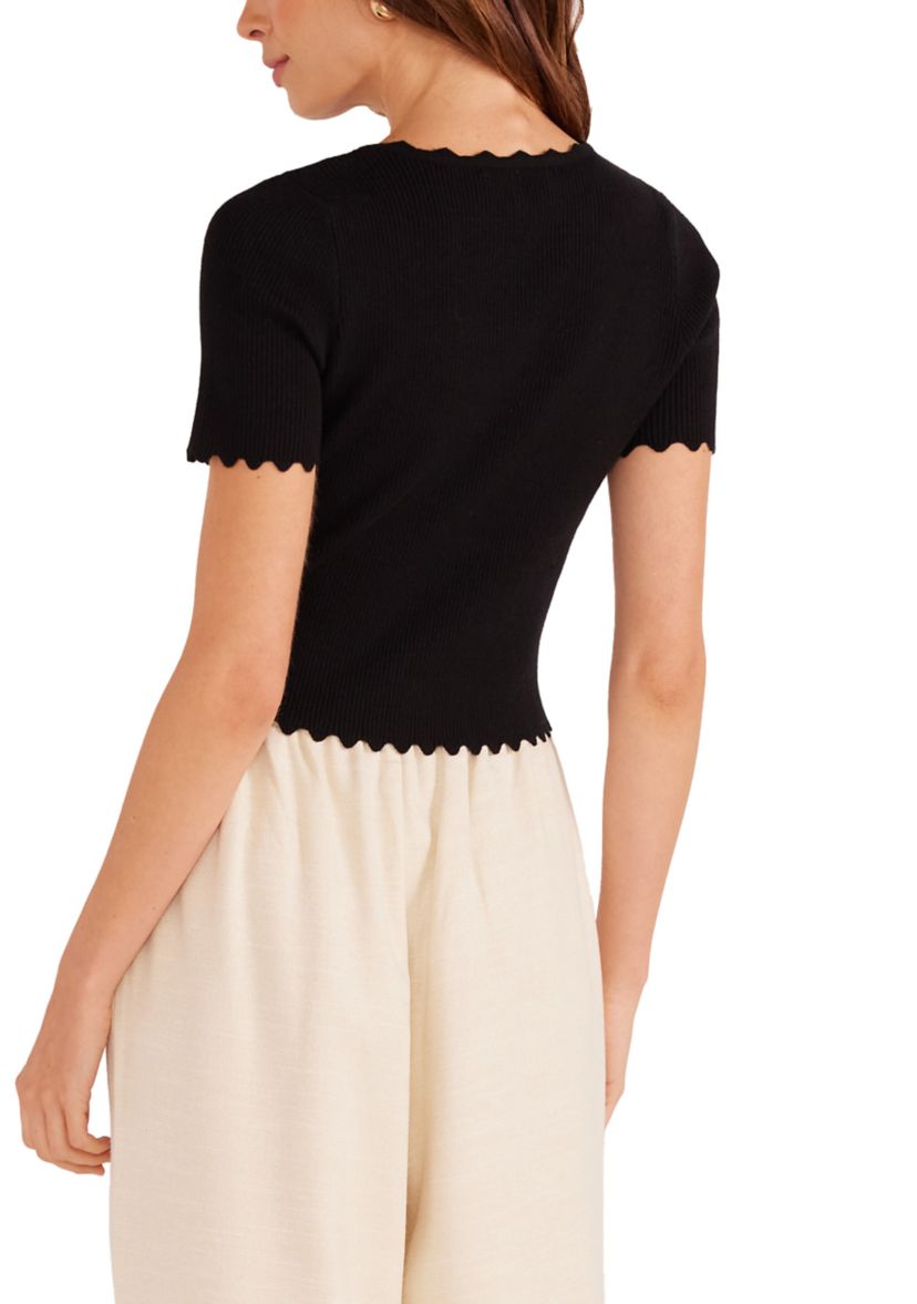 Laura Scallop Knit Top