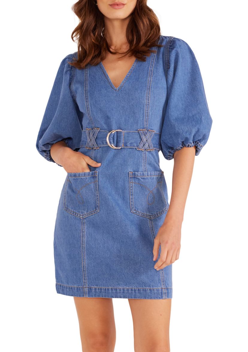 Peyton Denim Midi Dress