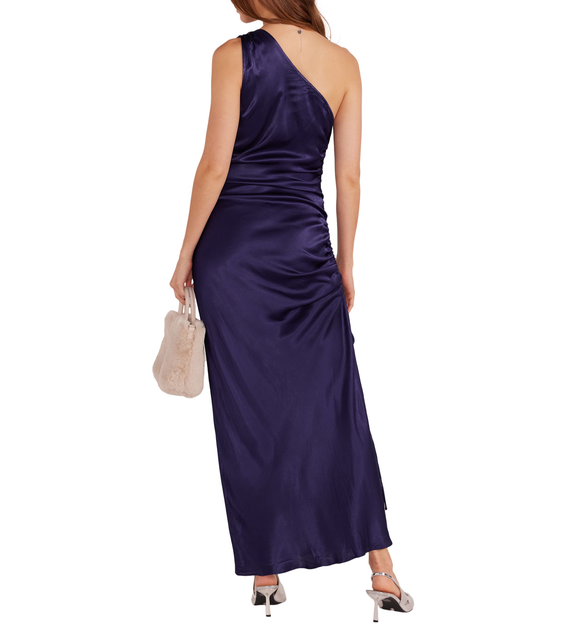 Womens Lumina One Shoulder Midi Dress