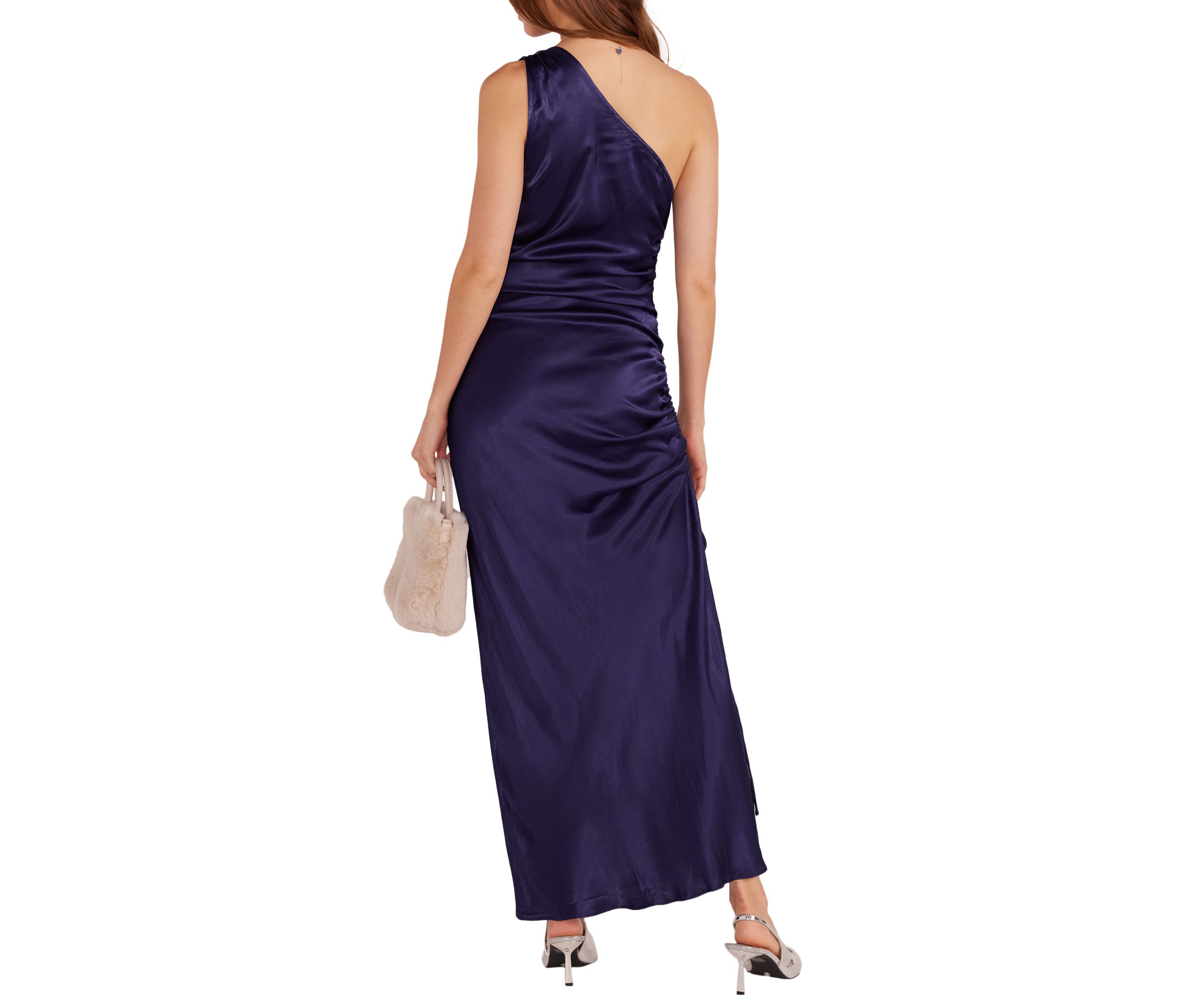 Womens Lumina One Shoulder Midi Dress