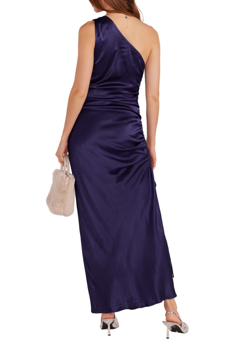 Womens Lumina One Shoulder Midi Dress