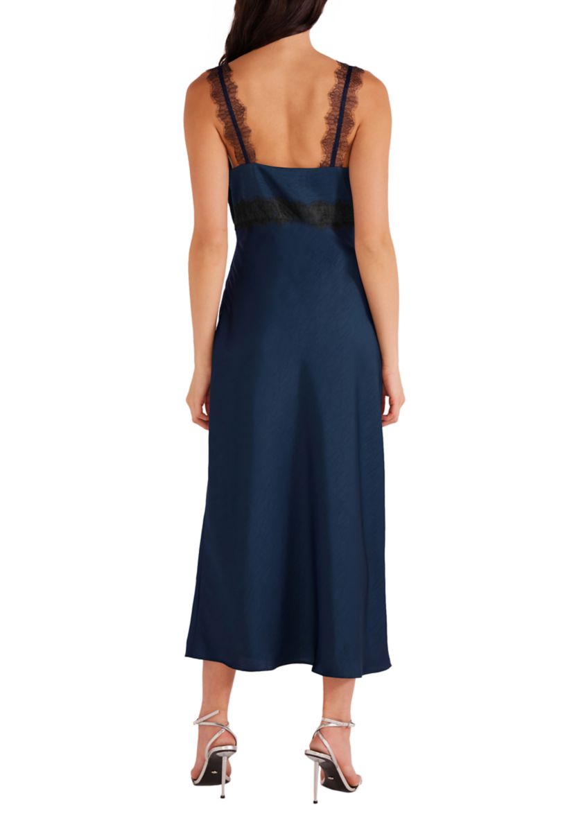 Womens Erin Lace Trim Midi Dress