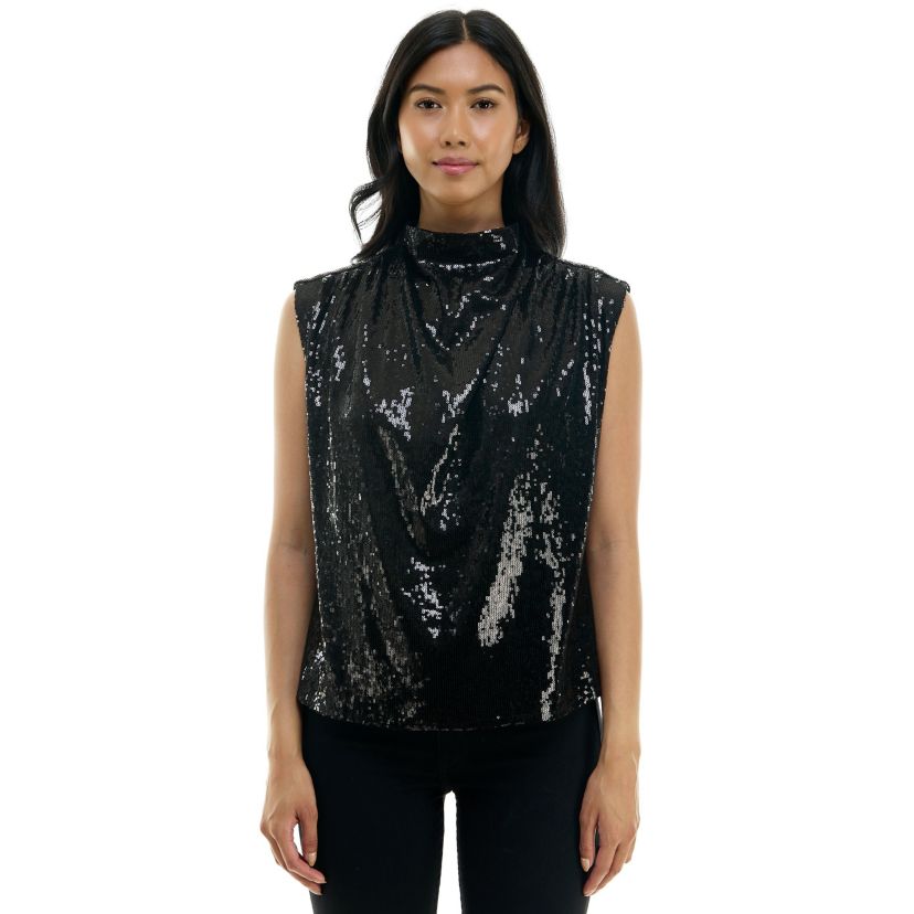 Sleeveless sequin top