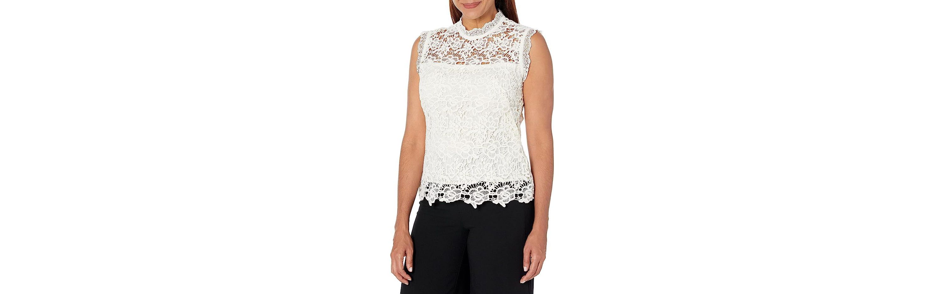 Sleeveless Lace Top