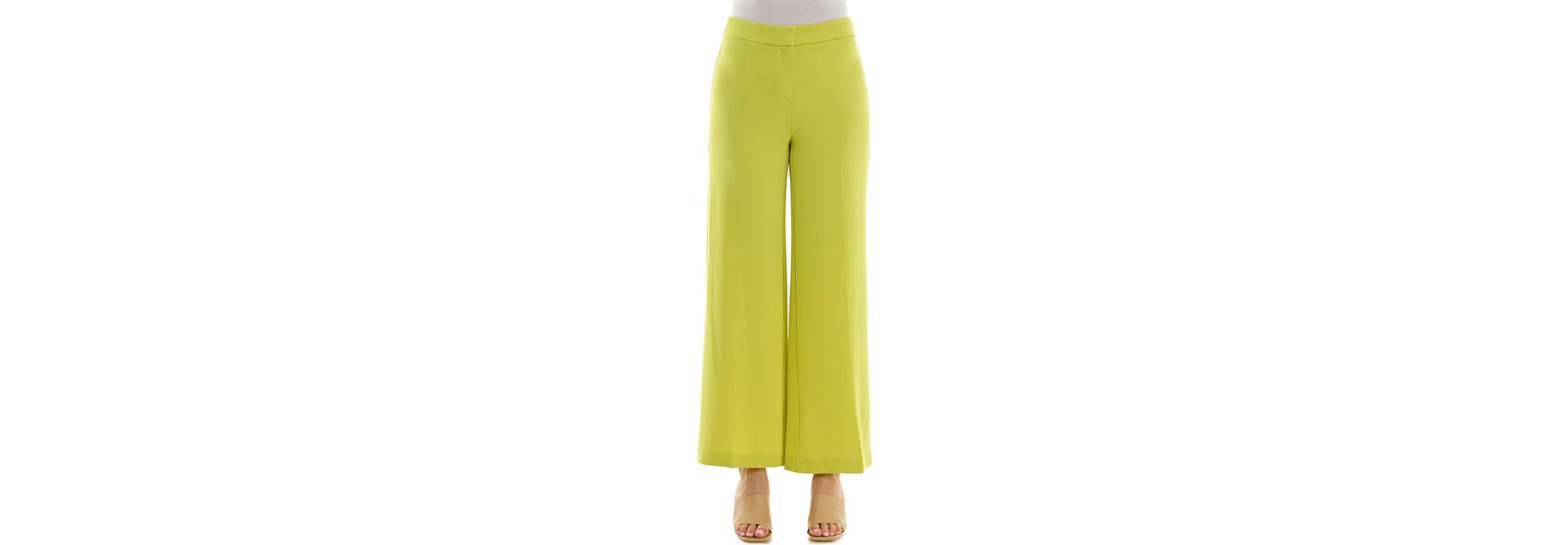 High-Waisted Wide Leg Full Length Crepe Fashion Pant