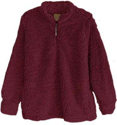 Victory Outfitters Victory Women's Fluffy Knit Pullover Quarter Zip Sweater