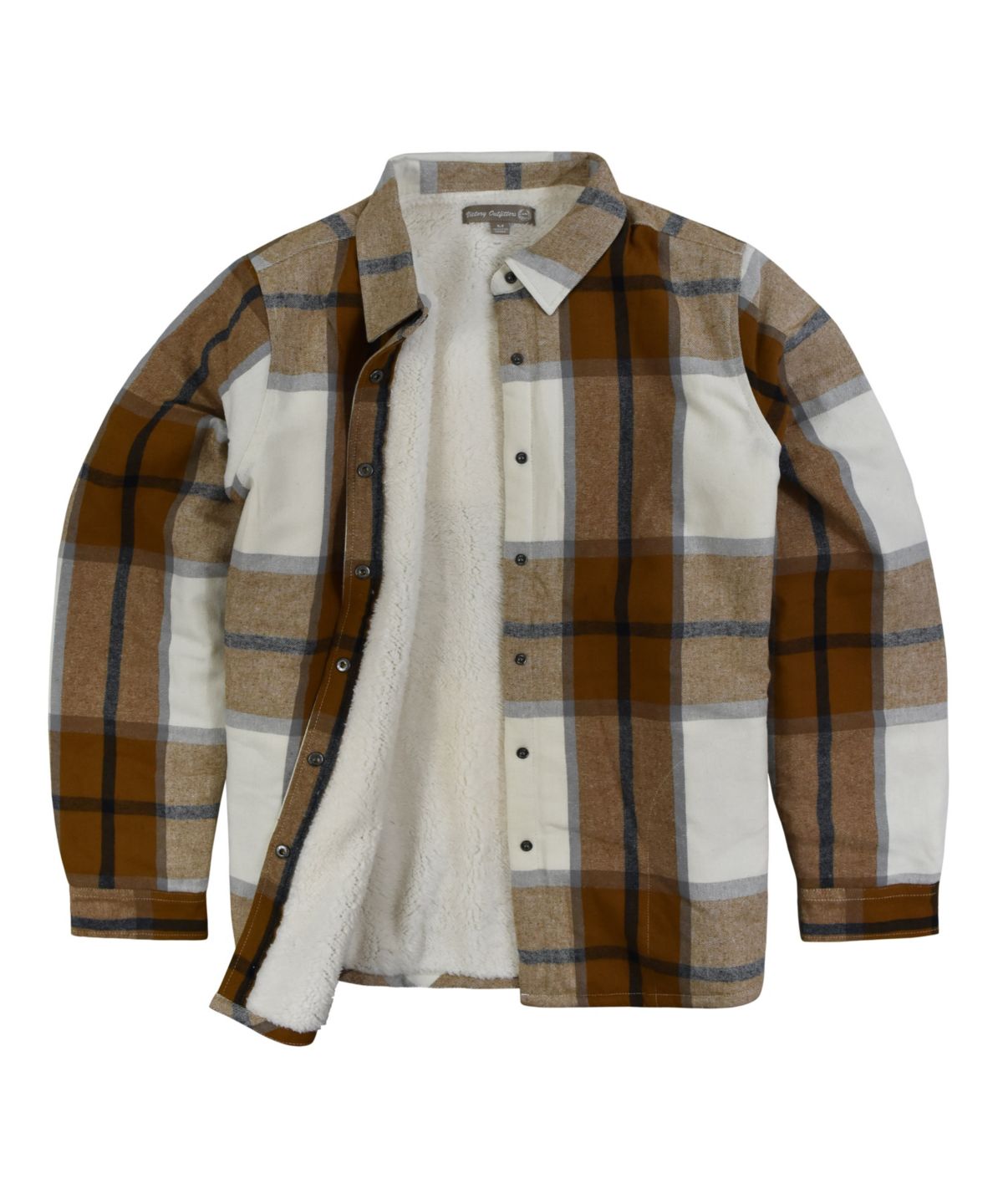 Womens Snap Front Sherpa Lined Soft Flannel Shirt Jacket