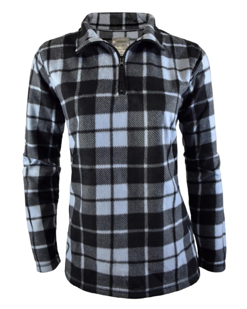 Ladies Printed Microfleece 1/4 Zip