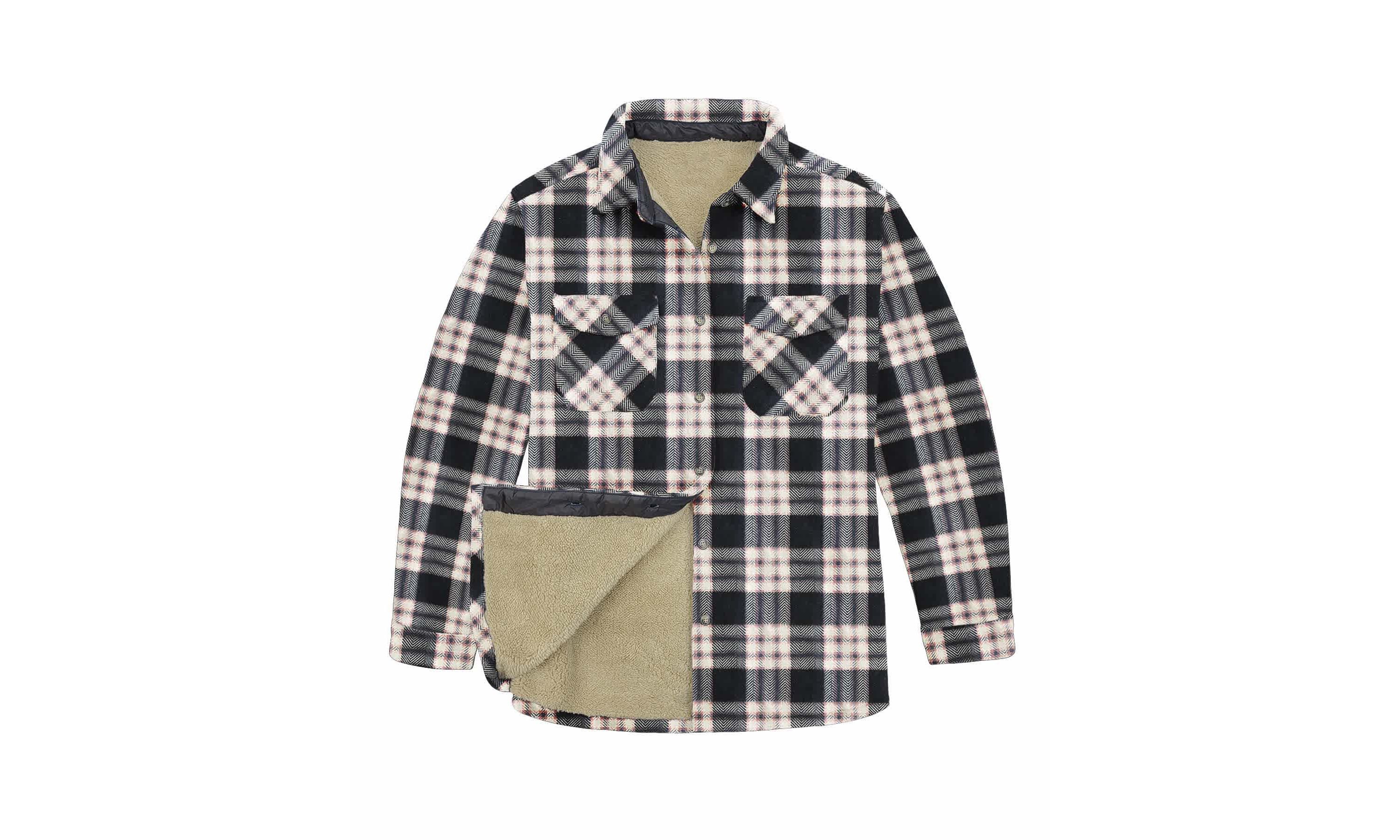 Ladies Fleece Sherpa Shirt Jacket