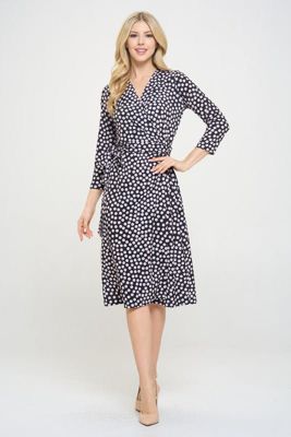 POLKA DOT WRAP DRESS