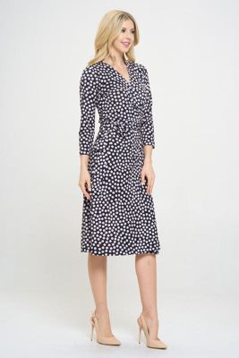 POLKA DOT WRAP DRESS