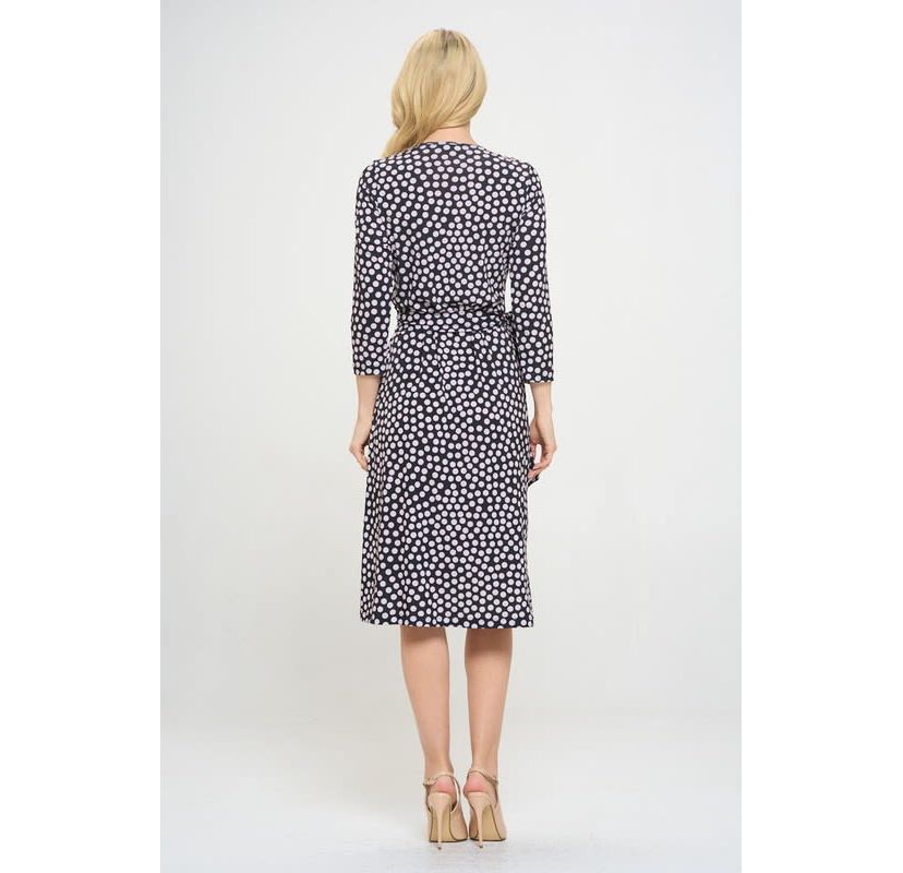 POLKA DOT WRAP DRESS
