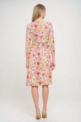 FLORAL WRAP DRESS