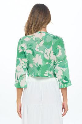 FLORAL TWIST FRONT TOP