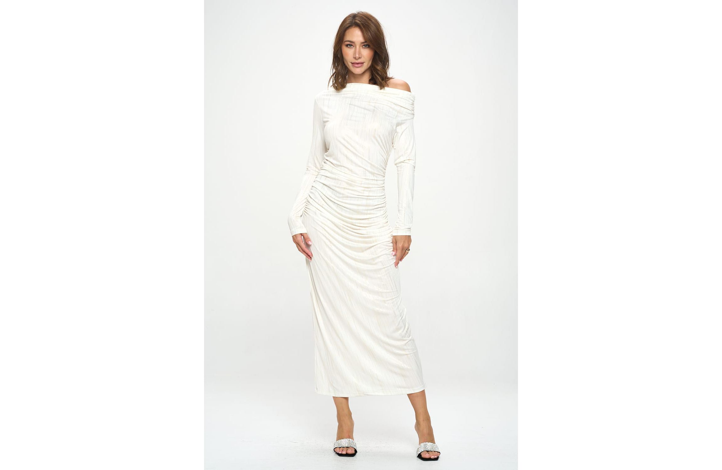 DROP SHOULDER MAXI DRESS