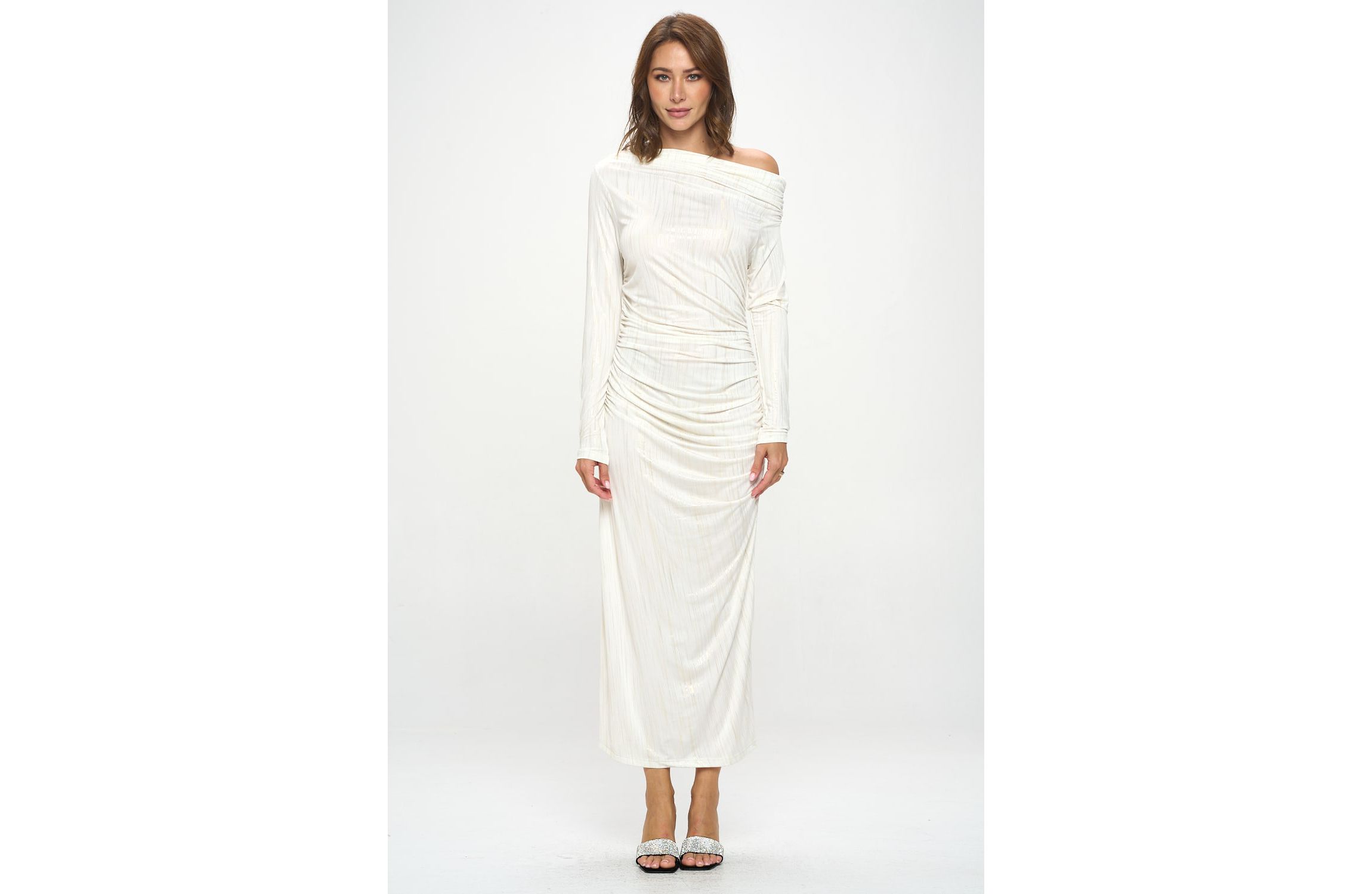 DROP SHOULDER MAXI DRESS