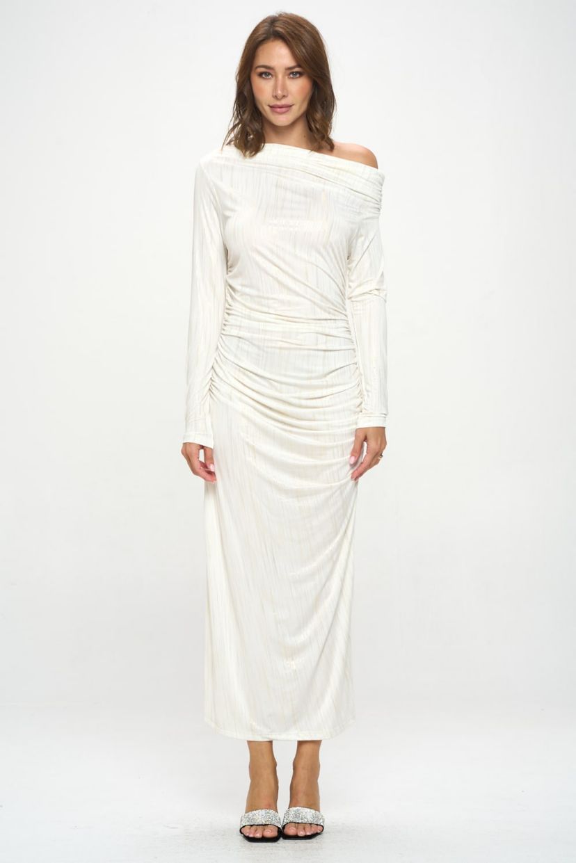 DROP SHOULDER MAXI DRESS