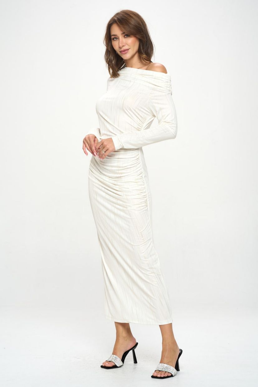 DROP SHOULDER MAXI DRESS