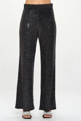 SEQUIN WIDE LEG PANTS