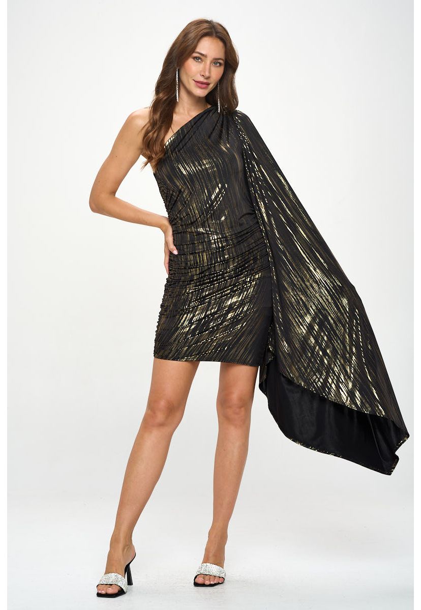 CAPE SLEEVE DRESS
