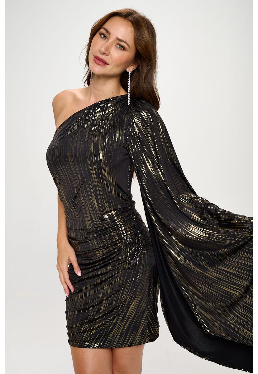 CAPE SLEEVE DRESS