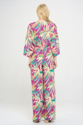 TROPICAL PRINT JUMPSUIT